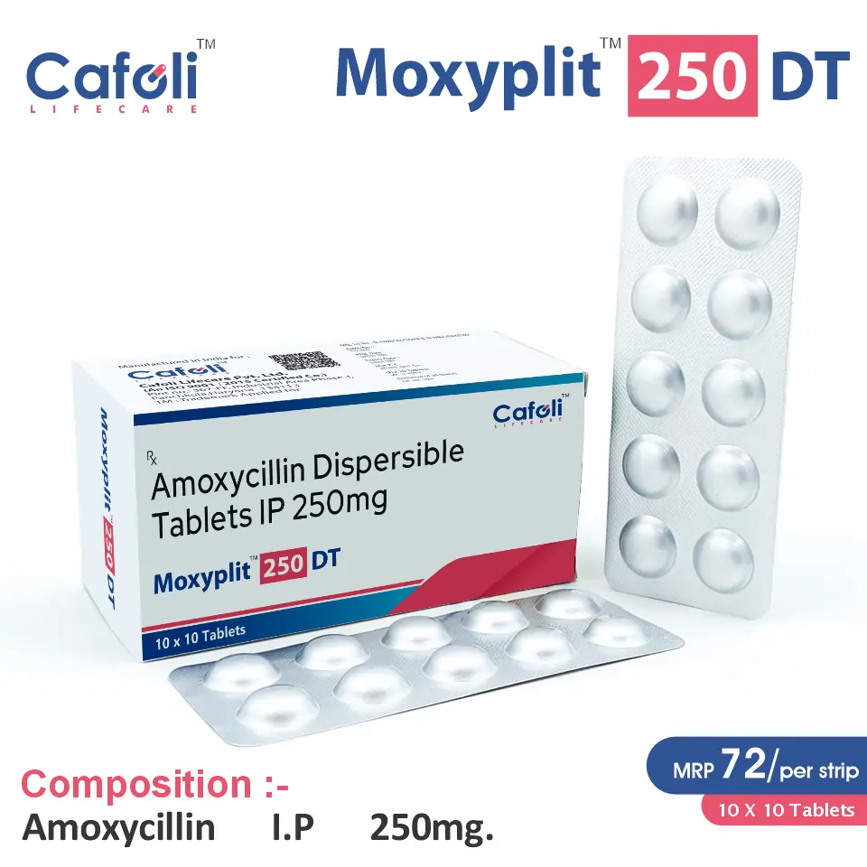 Amoxicillin 250mg Dispersible Tablet at Best Price in PCD Medical Pharma for Bacterial Infections Treatment